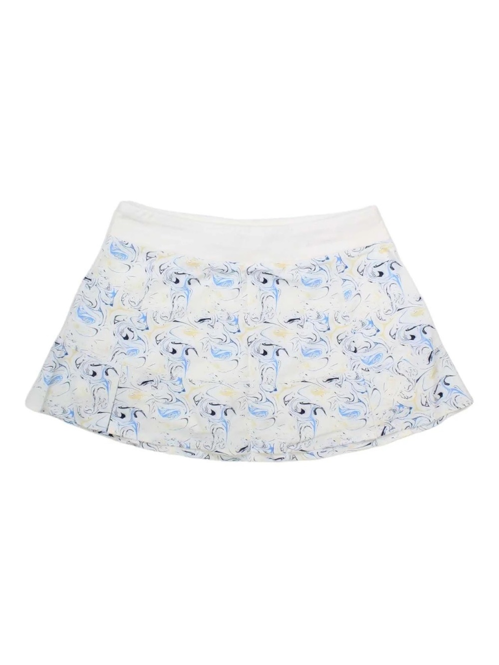 Tasc Performance Rhythm Tennis Skort White Tidal Wave Large Organic Cott